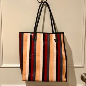 Striped Free People tote